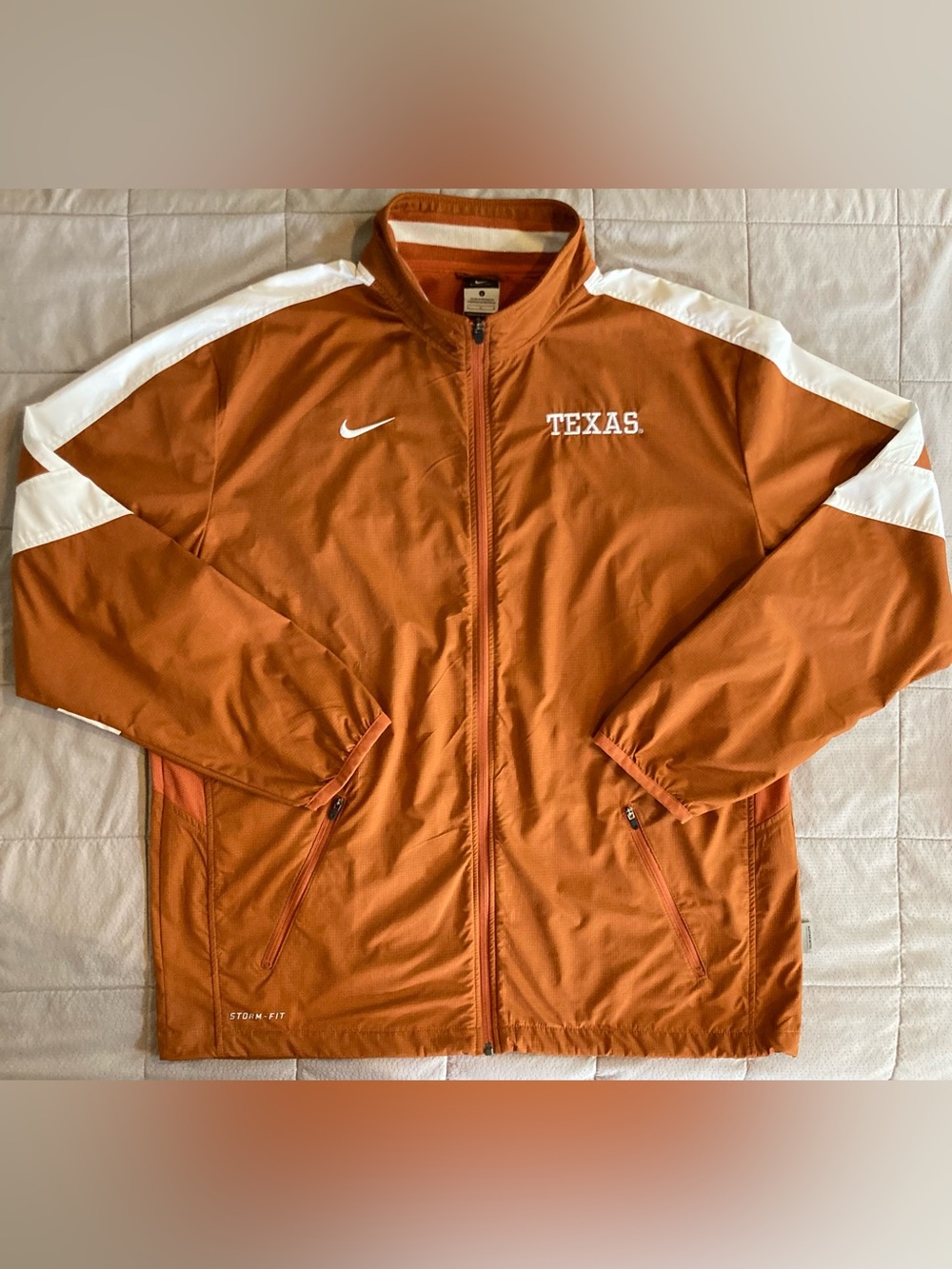 Texas Longhorns Nike Full Zip Jacket Men’s Large Team Issued Storm Fit 24397TX1